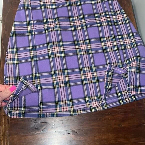 J Galt Plaid Mini Skirt Size S - Picture 4 of 7